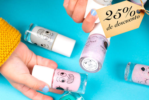 Nailmatic Kids: Vernis Enfant base Eau - Pailleté (Esmaltes infantiles a base de agua - Tonos con brillo) - 25% descuento