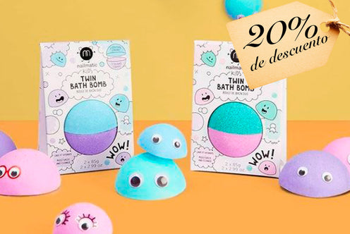 Nailmatic Kids: Twin Bath Bomb (Bombas de baño duo) - 20% descuento