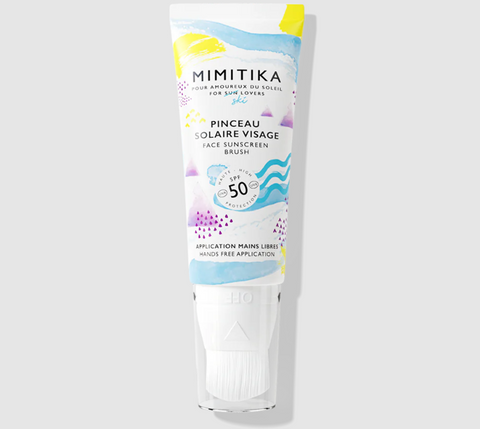 Mimitika: Pinceau Solaire Visage SPF50 (Brocha solar facial SPF50) - 20% de descuento