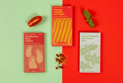 Piccolo: Semillas de plantas especial salsas - Varios tipos - 50% descuento