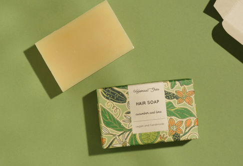 Helemaal Shea: Cucumber & Lime shampoo bar (Champú sólido con Pepino y Lima) - 25% descuento