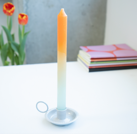 Helio Ferretti: Portavelas gris - 20% de descuento