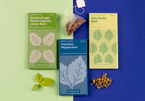 Piccolo: Semillas de tés de hierbas - Varios tipos - 50% descuento