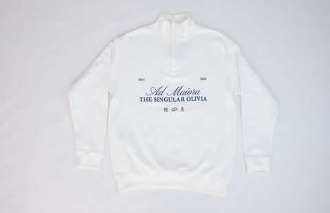 The Singular Olivia: Sudadera bordada Ad Maiora