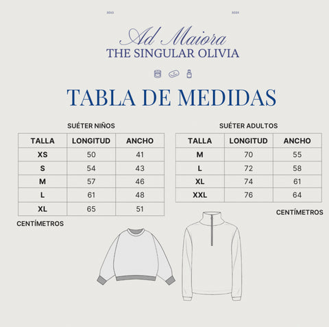 The Singular Olivia: Sudadera bordada niños Ad Maiora