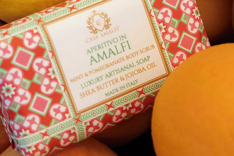 Casa Amalfi: Jabón exfoliante Aperitivo en Amalfi (Menta y granada) - 25% descuento