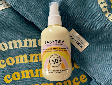 Mimitika: Babytika Spray SPF50 (Spray Corporal SPF50 para bebés y niños) -20% descuento
