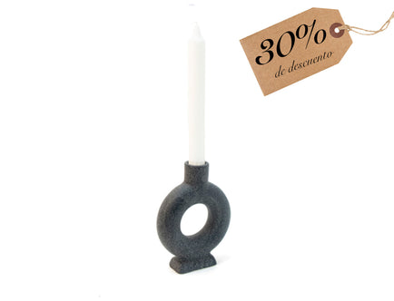 Helio Ferretti: Candelabro de cerámica ovalada - 30% descuento