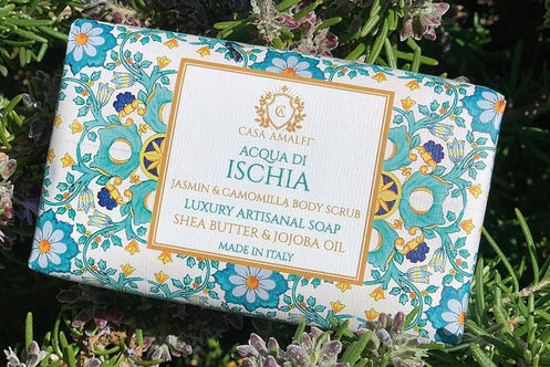 Casa Amalfi: Jabón exfoliante Aqua di Ischia (Jazmin y Sal) - 25% descuento