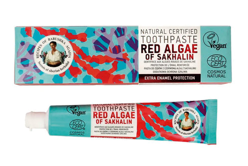 Babushka Agafia: Pasta de dientes Red Algae (Pasta de dientes protectora) -25% descuento