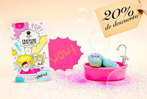 Nailmatic Kids: Crackling Bath Salts - Varios colores a elegir (Sales de baño crepitantes) - 20% descuento