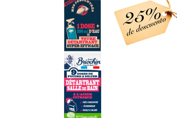 Jacques Briochin: Détartrant Salle de Bain (Limpiador y descalcificador de baño en dosis) - 25% descuento