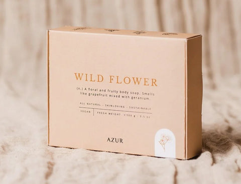 Azur: Wild Flower jabón - 15% descuento