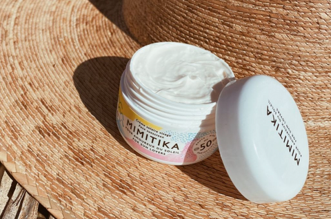 Mimitika: Créme Solaire Visage SPF50 (Crema Facial SPF50) - 25% descuento