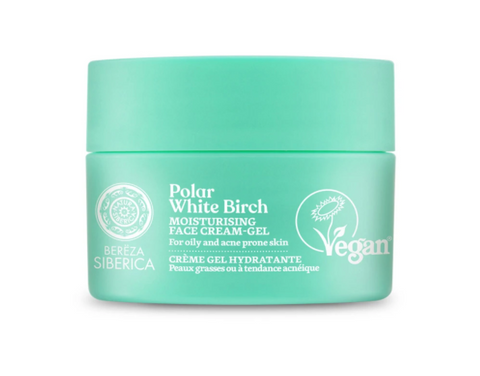 Natura Siberica: Polar White Birch - Moisturizing Face Cream-Gel (Crema-gel hidratante para pieles grasas) - 20% de descuento