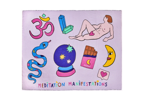 Cosmic Dealer: Meditation Blanket - Leona Rose (Manta con símbolos inspiradores ) - 50% descuento