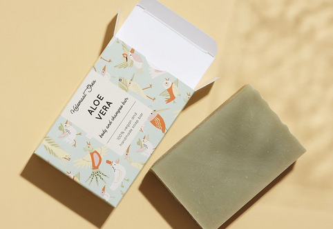 Helemaal Shea: Aloe Vera body and hair soap (Jabón para cuerpo y cabello de Aloe Vera) - 20% descuento