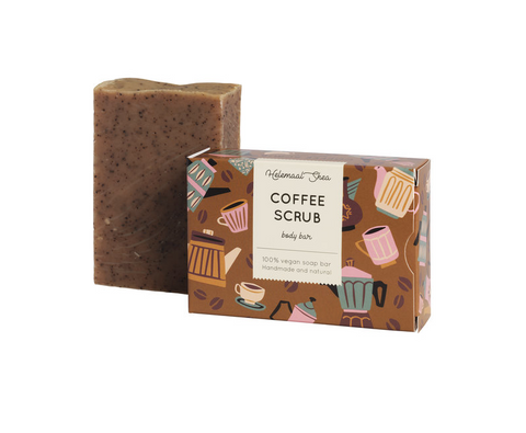 Helemaal Shea: Coffee Scrub body soap (Jabón exfoliante para el cuerpo de Café)