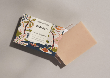 Helemaal Shea: Babassu body and hair soap (Jabón para cuerpo y cabello de Babasú) - 20% descuento