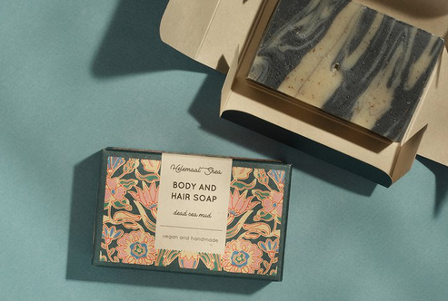 Helemaal Shea: Body and Hair Soap - Dead Sea Mud (Jabón de barro para el cabello y el cuerpo del Mar Muerto) - 25% de descuento