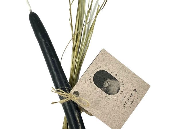 Antevasin's: Vela ritual negra VETIVER (Dejar ir) - 20% descuento