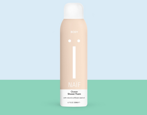Naïf: Ocean Shower Foam (Espuma de Ducha Nutritiva con aroma a minerales marinos y pera) - 20% descuento