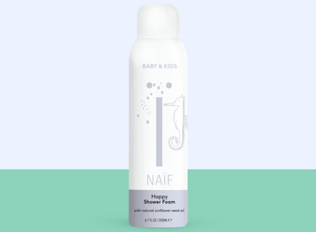 Naïf: Happy Shower Foam for Baby & kids (Espuma de ducha para bebés y niños)