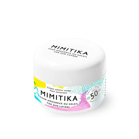 Mimitika: Créme Solaire Visage SPF50 (Crema Facial SPF50) - 25% descuento