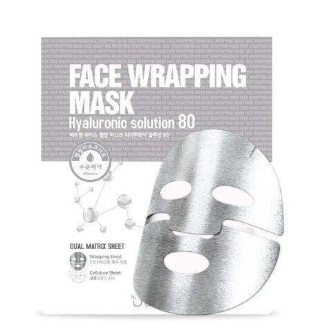 Berrisom: Hyaluronic Solution 80 Face Wrapping Mask (Mascarilla facial de doble capa)