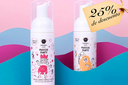 Nailmatic Kids: Mousse Party - Albaricoque (Mousse de ducha para cuerpo y cabello)