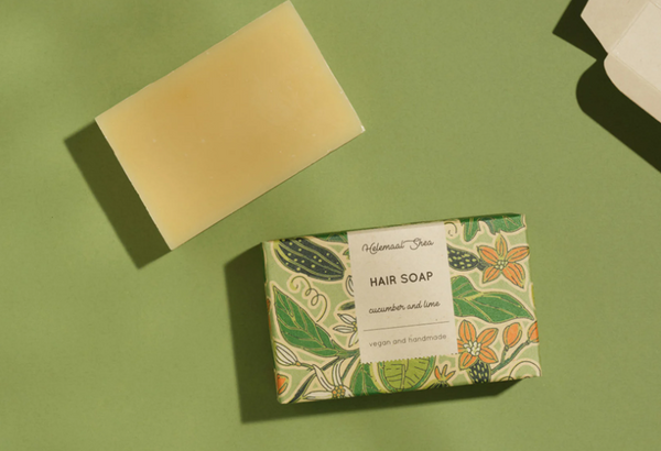 Helemaal Shea: Cucumber & Lime shampoo bar (Champú sólido con Pepino y Lima)