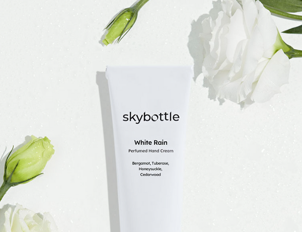 Skybottle: Perfumed Hand cream - White Rain (Crema de manos de Flores blancas)