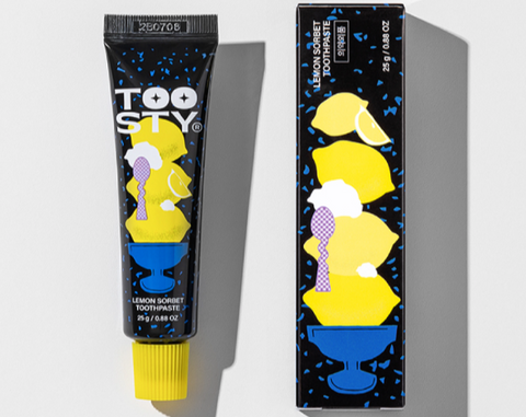 Toosty: Lemon Sorbet Toothpaste (Dentífrico blanqueante y anticaries con sabor a sorbete de limón)