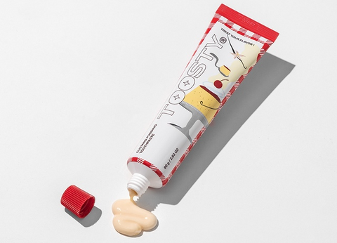 Toosty: Custard Pudding Toothpaste (Dentífrico blanqueante y anticaries con sabor a pudín de natillas)