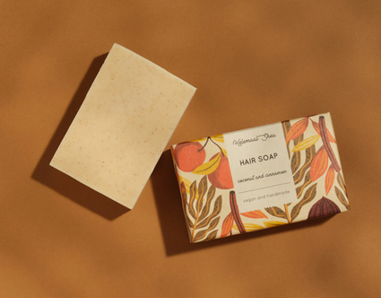 Helemaal Shea: Coconut & Cinnamon shampoo bar (Champú sólido con coco y canela para cabello seco)