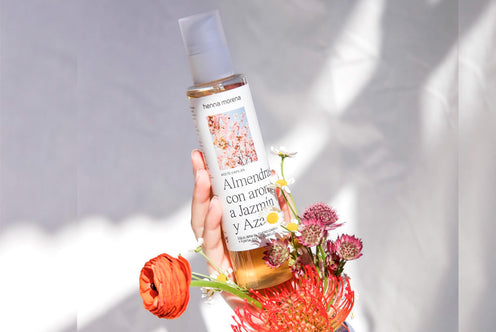 Henna Morena: Aceite capilar almendras, jazmín y azahar (Hidrata y fortalece)