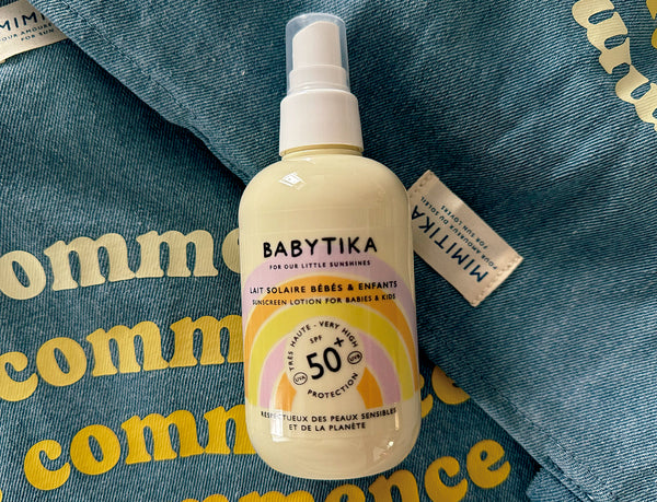 Mimitika: Babytika Spray SPF50 (Spray Corporal SPF50 para bebés y niños) -20% descuento