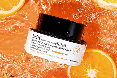 Belif: Aqua Bomb Brightening Vitamin C (Crema facial iluminadora)