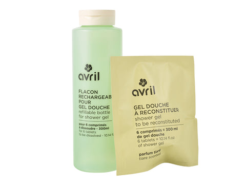 Avril: Gel douche Rechargeable Tiaré (Jabón de cuerpo recargable con aroma Tiaré)