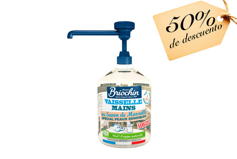 Jacques Briochin: Liquide Vaisselle & Main au Savon de Marseille peaux sensibles (Detergente lavavajillas)