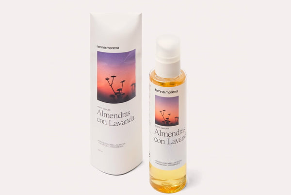 Henna Morena: Aceite capilar almendras y lavanda (Especial fortalecedor)