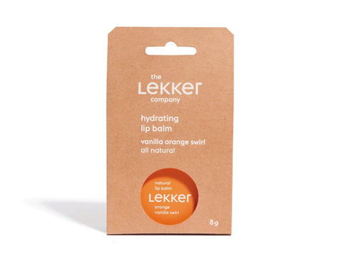 Lekker: Orange Vanilla lip balm (Bálsamo de labios)