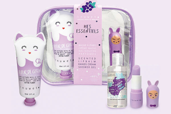 Inuwet: Neceser con bálsamo, crema y gel