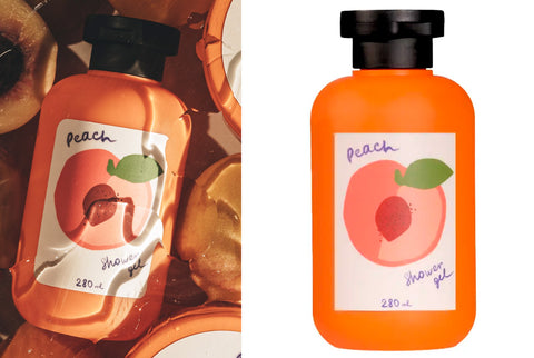 Arsenijs Fabrica: Peach body gel - Gel cuerpo melocotón