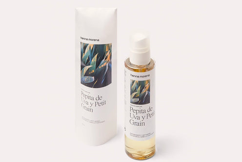 Henna Morena: Aceite de Pepita de Uva y Petit Grain (Antioxidante y antiaging)