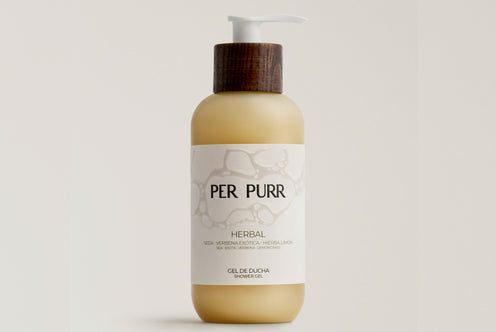 Per Purr: Gel de ducha Herbal (Seda, Verbena Exótica & Hierba Limón)