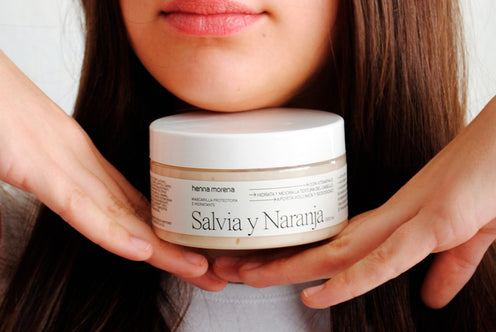 Henna Morena: Mascarilla capilar Salvia & Naranja (Hidratante y protectora)
