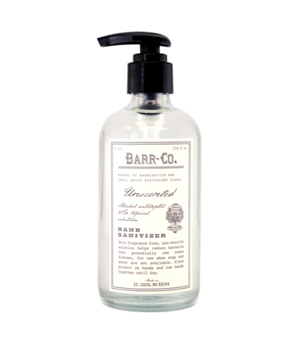 Barr-Co: Unscented Hand Sanitizer (Higienizador de manos sin aroma)