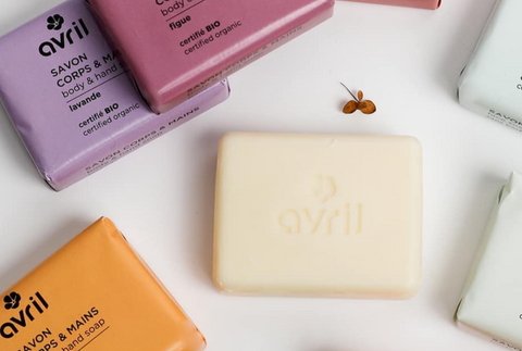 Avril: Savon Corps & Mains (Jabón sólido para cuerpo y manos)
