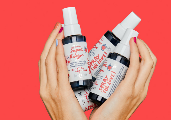 Kerzon: Spray higienizante para manos - Super Rouge (Cereza y frambuesa)